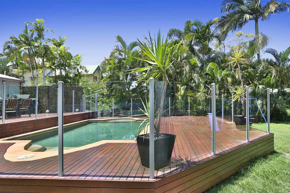 Design ideas for a tropical deck in Townsville.