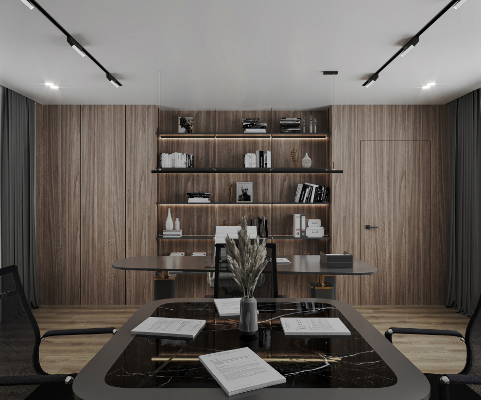 Дизайн-проект кабинета руководителя, зона отдыха  и санузла при кабинете