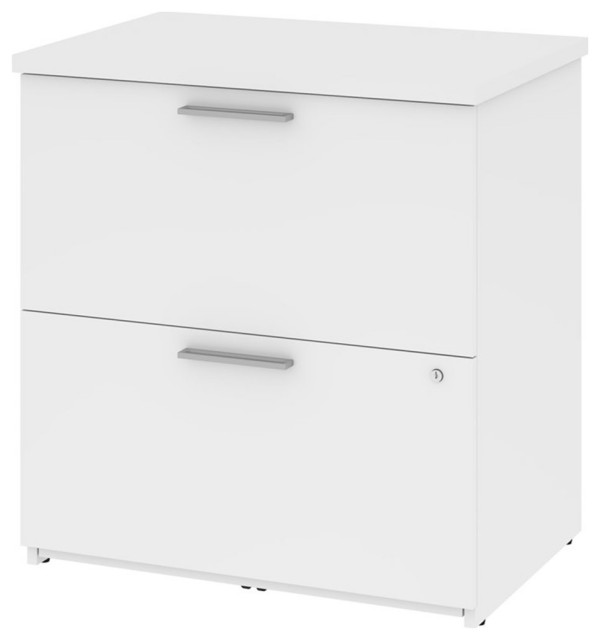 Bestar Universel 29" Lateral File in White Transitional Filing by