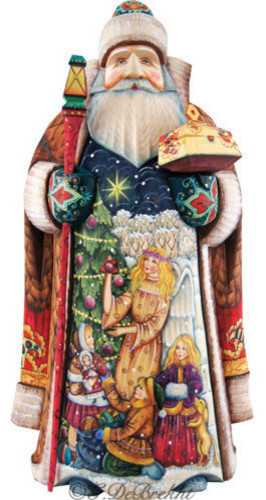 Holy Tree Father Frost Santa Woodcarved Figurine Holiday Accents And Figurines By G Debrekht