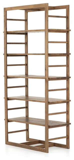 Jacobs Ladder Bookshelf Transitional Bookcases By Rustic