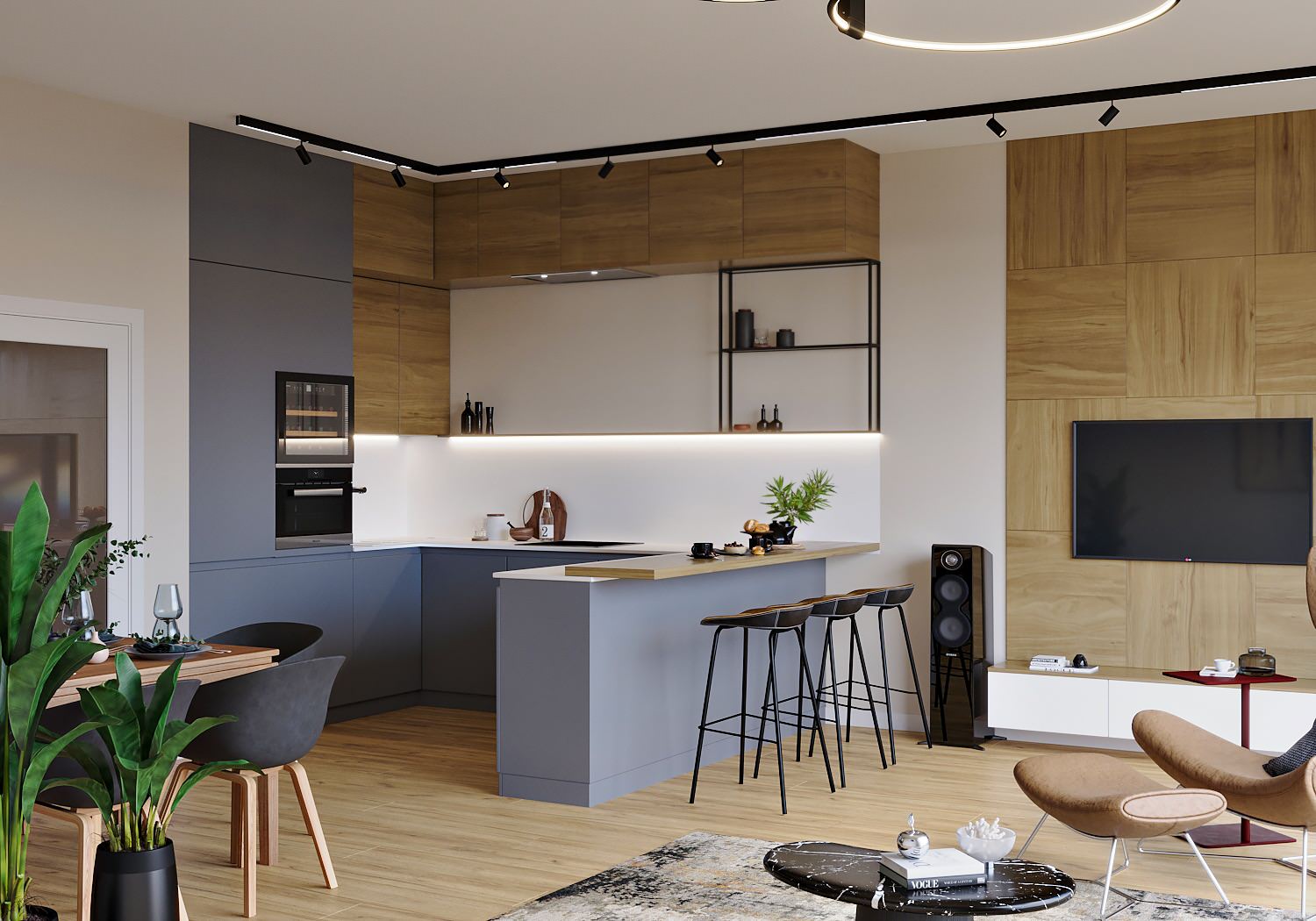 Living room in Prague