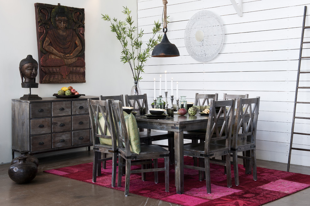 Asiatisk inredning av en matplats