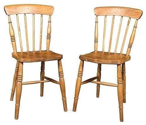 Antique English Pine Chairs - A Pair - Farmhouse - Dining Chairs Antique English Pine Chairs - A Pair - Antique English Pine Chairs - A Pair - Farmhouse - Dining Chairs