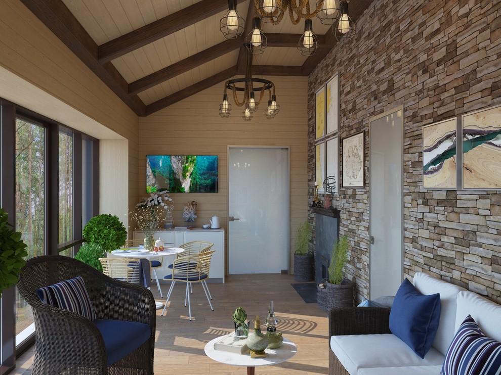 Баня в скандинавском стиле