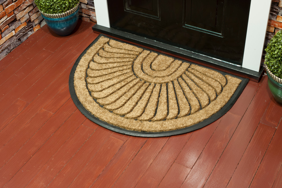 Sundance Black Doormat Contemporary Doormats by Geo Crafts Inc
