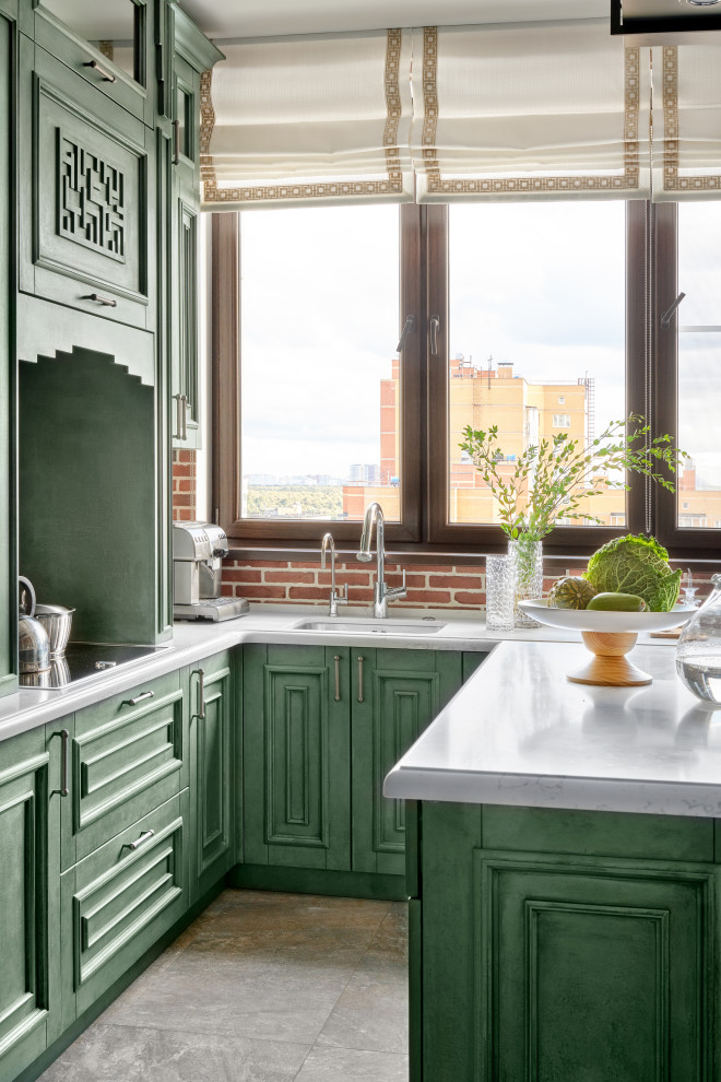 Кухня ЖК "Измайловское" для проекта Студии Натальи Преображенской