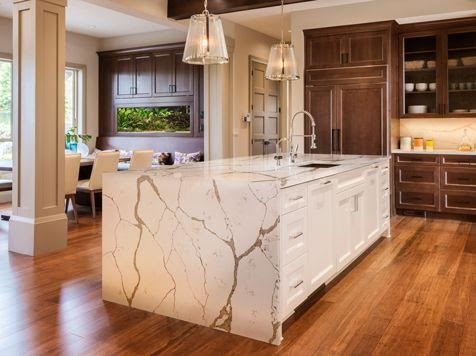 Dupont Corian Transitional Kitchen Edmonton By Pf Custom