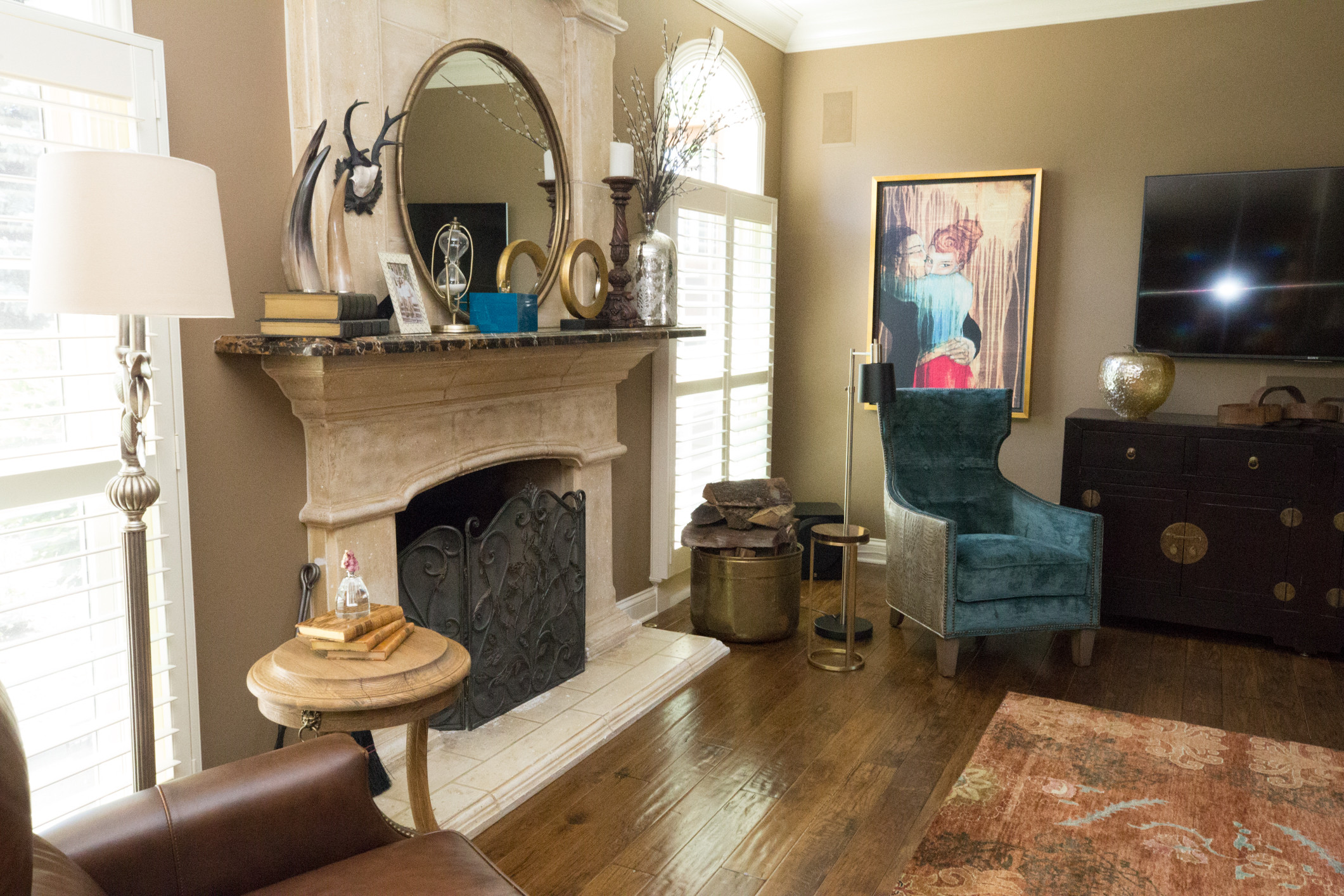 Eclectic Designed Living Room