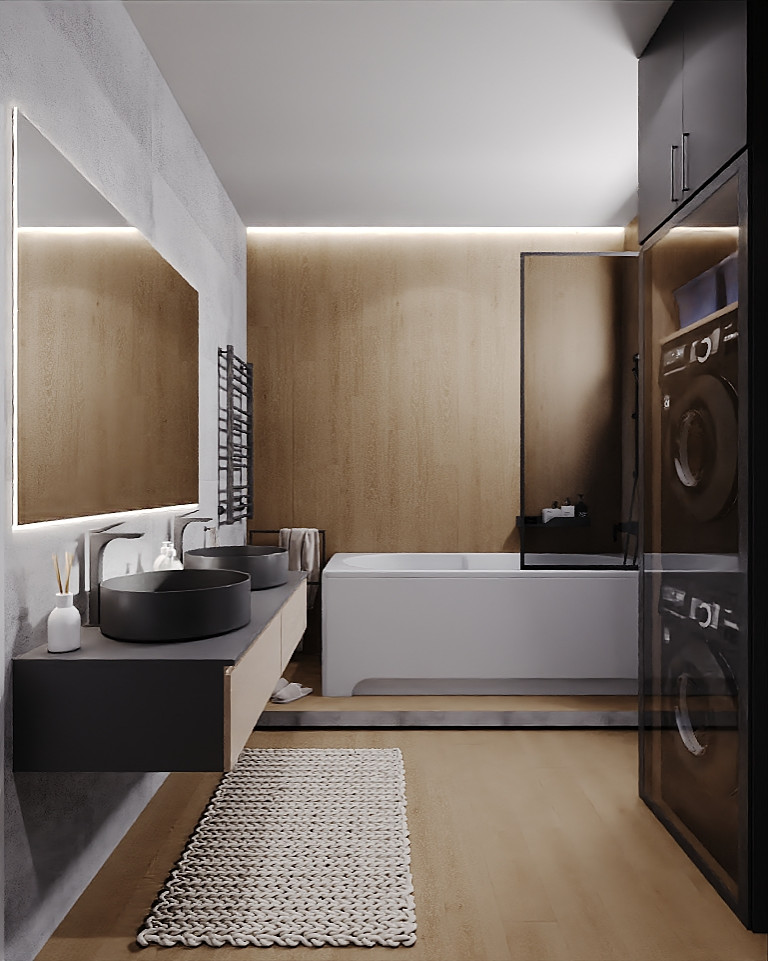 Санузел в квартире 13 кв.м.