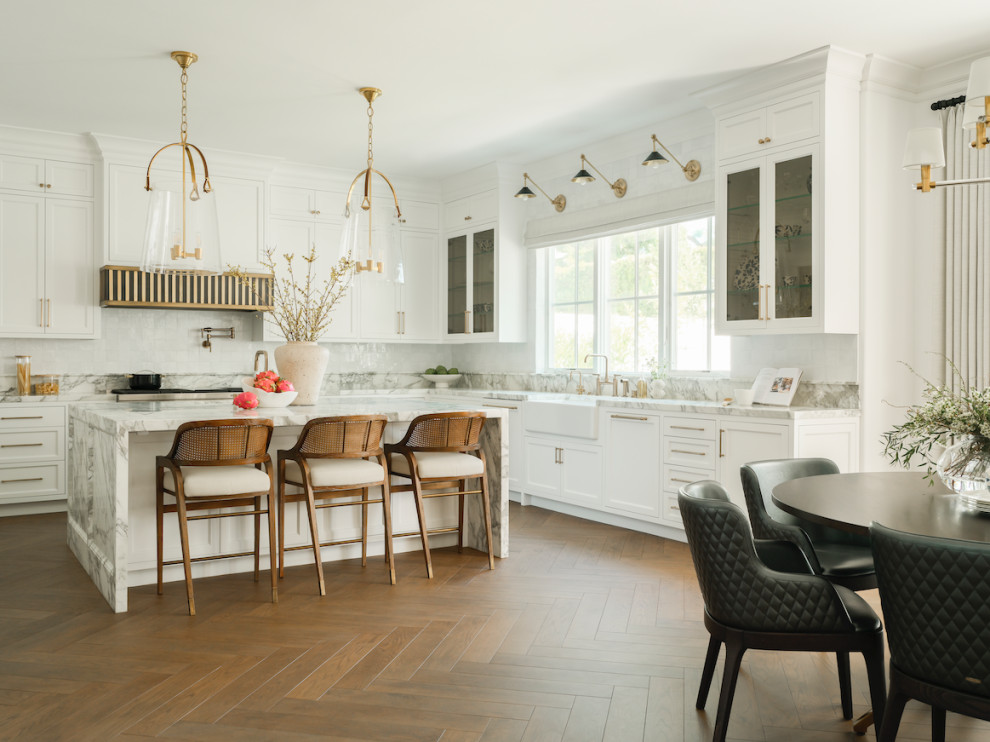 Inspiration for a transitional kitchen remodel in Orange County
