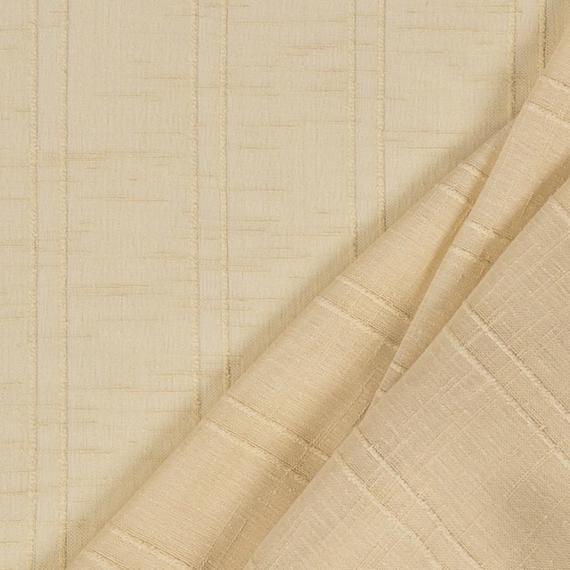 Barley Beige Neutral Stripe Texture Sheer Window Sheer Fabric