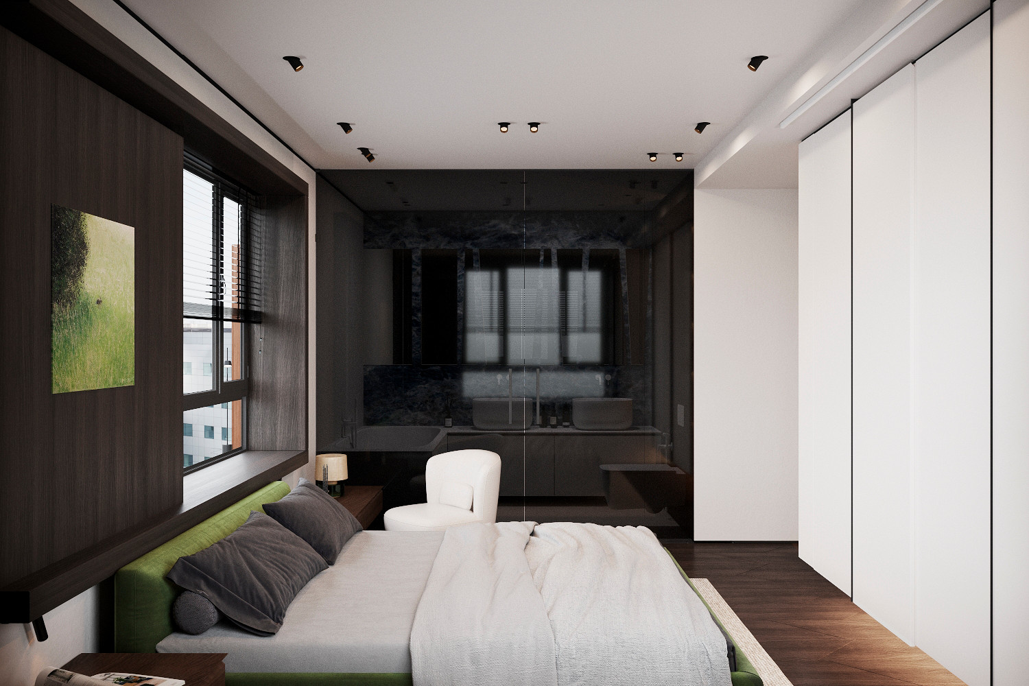 Квартира для семьи, которая любит природу и хоккей