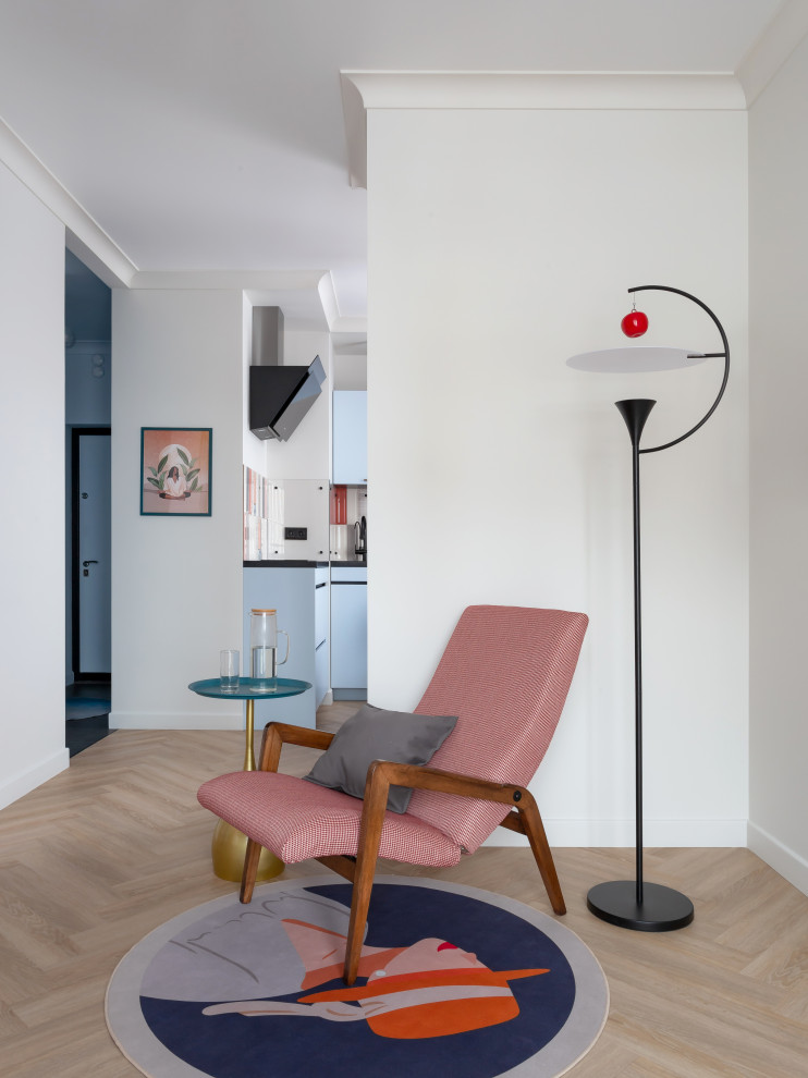 Малые м2 - не помеха комфорта. Смелый и яркий интерьер для молодой семьи