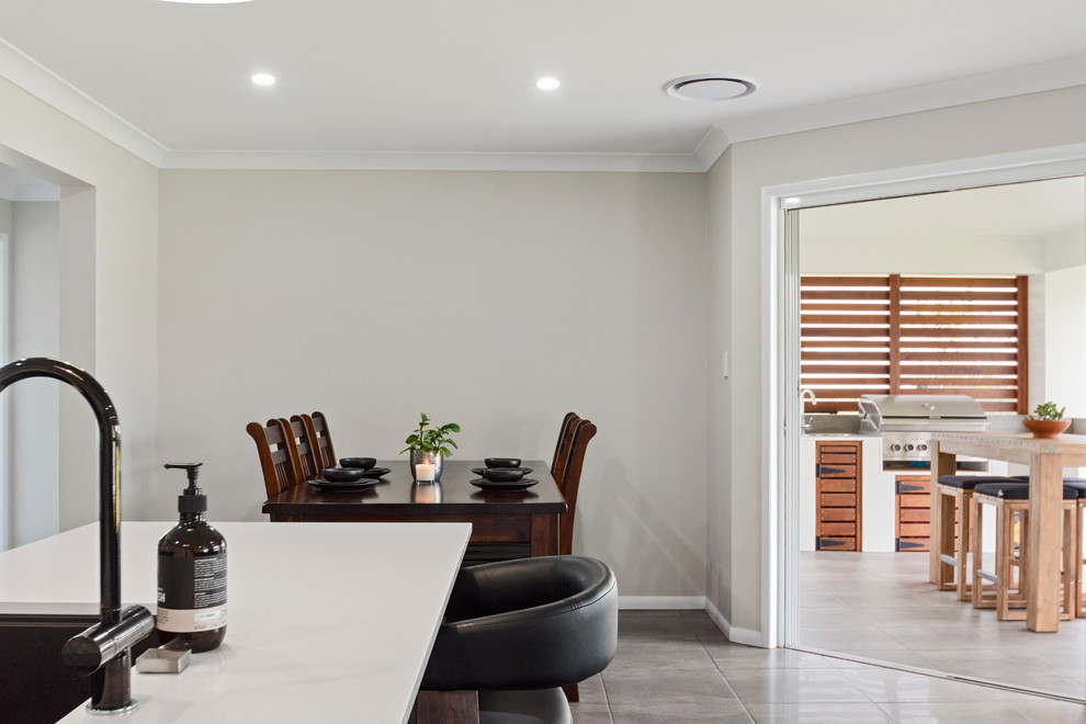 Photo of a contemporary dining room in Other.