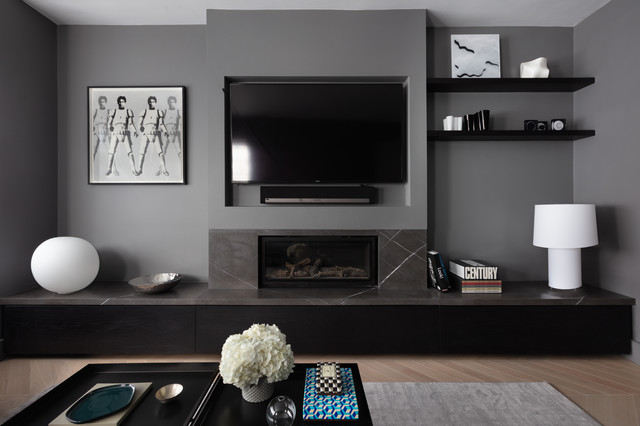 Finchley contemporary-vardagsrum