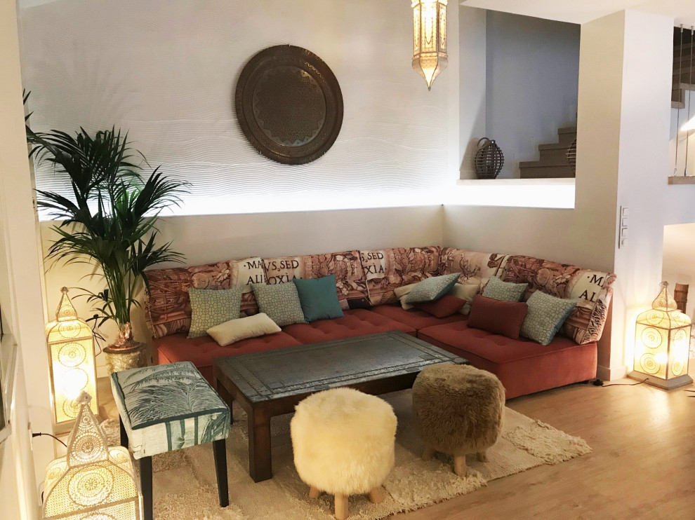 Tropical living room in Malaga.