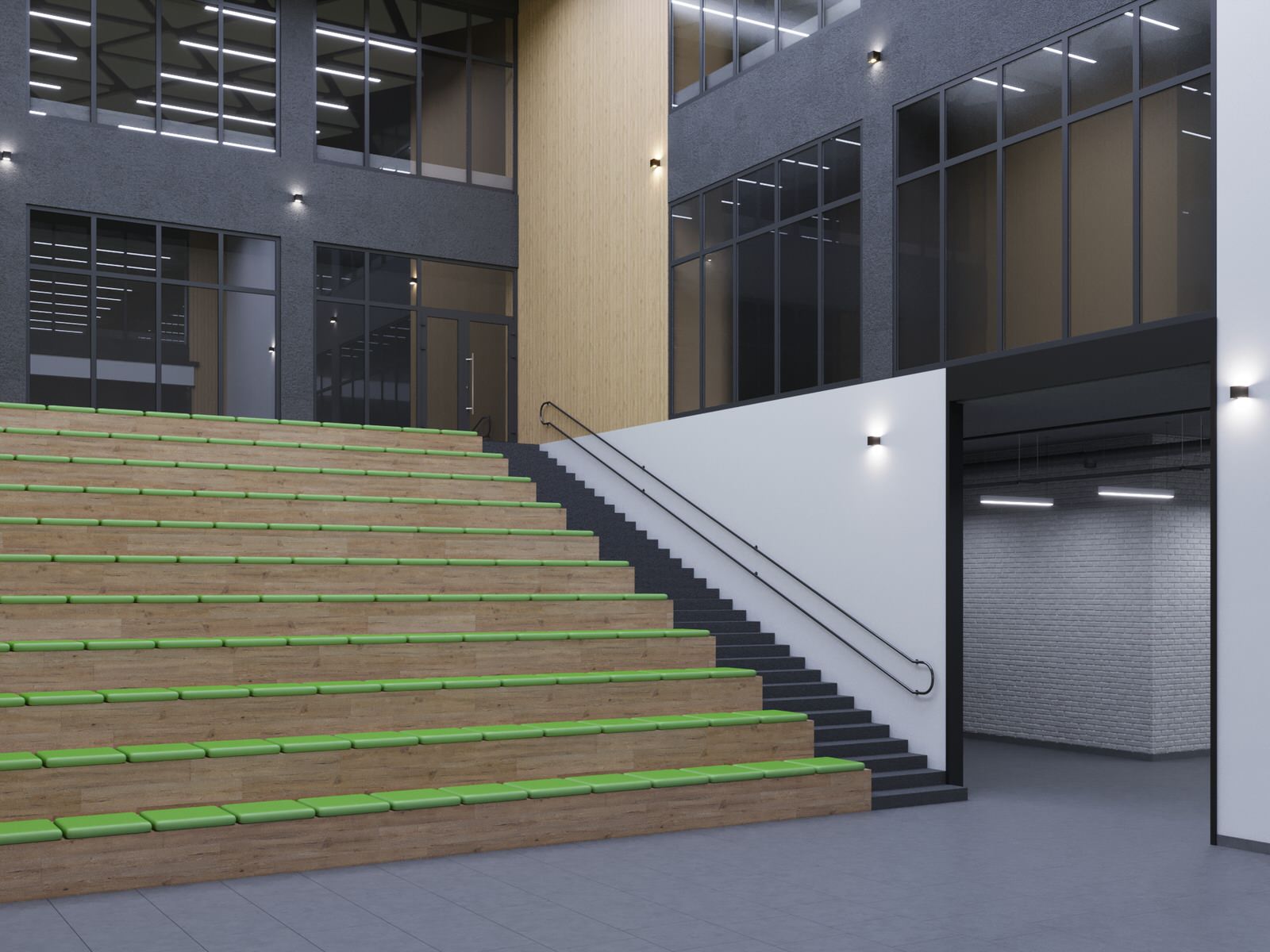 Дизайн-проект интерьеров школы на 825 мест