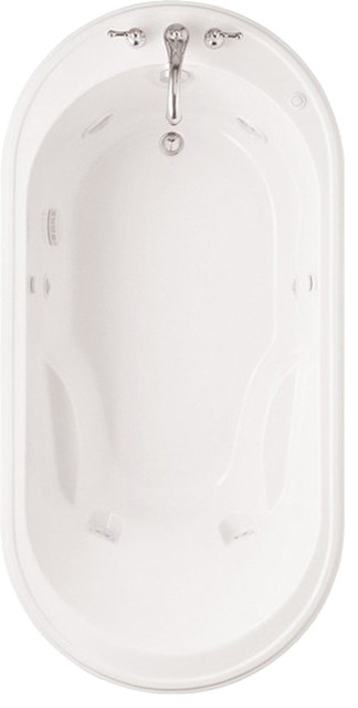 American standard 2806.048WC.011 Heritage 6' Oval EcoSilent Whirlpool, White