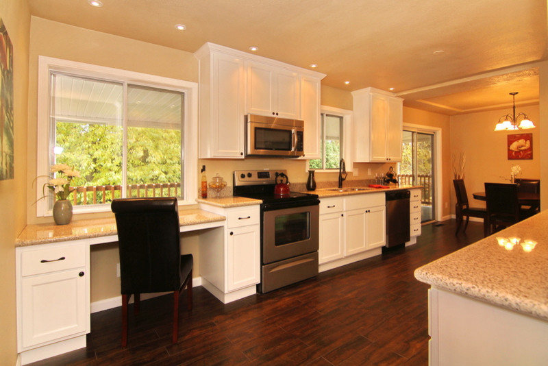 Inspiration for a transitional kitchen remodel in Orange County