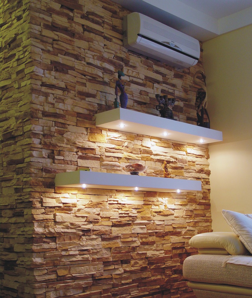 Квартира в современном стиле с красной кухней