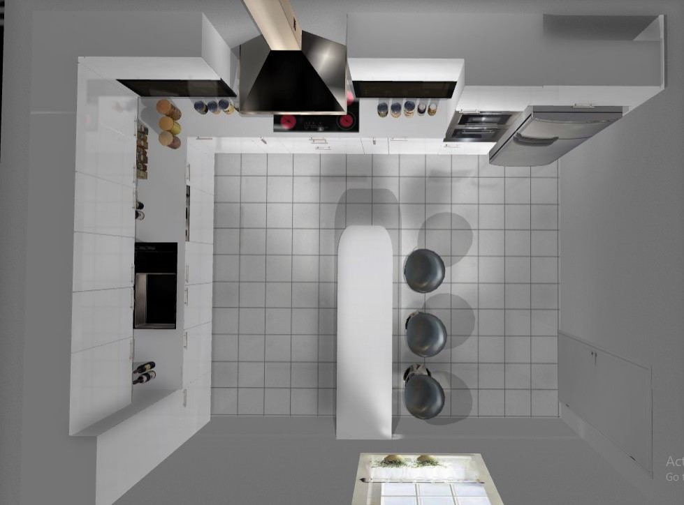 Home design - mid-sized modern home design idea