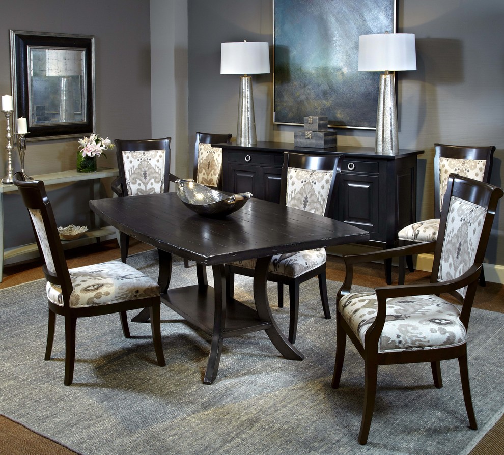 Inspiration for a transitional dining room remodel in Miami