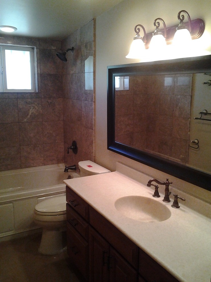 Bathroom - rustic bathroom idea in Phoenix