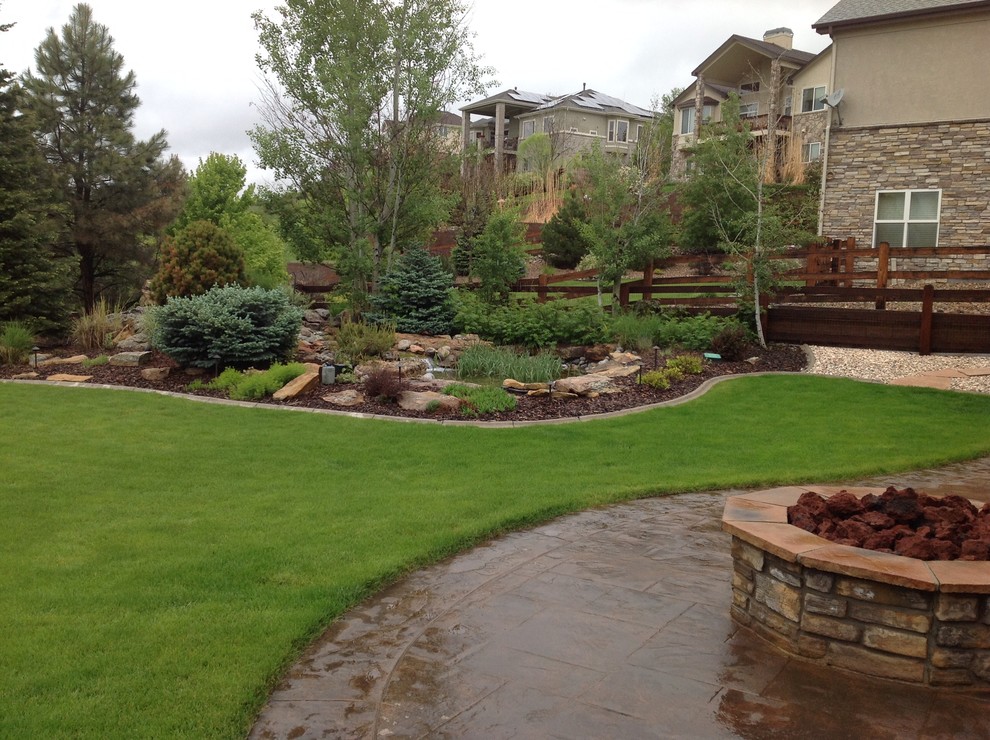 This is an example of a transitional landscaping in Denver.