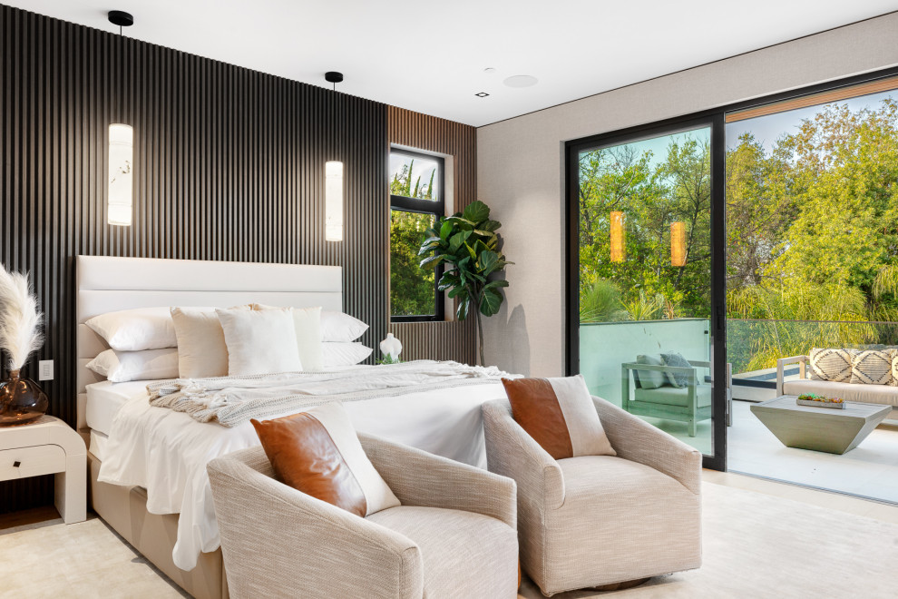 Brewster Dr Contemporary Bedroom Los Angeles by Sophea Interior