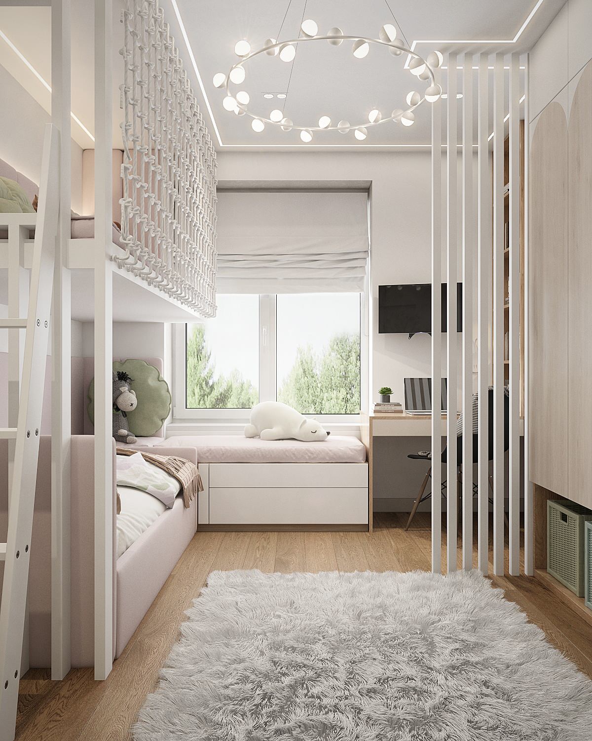 Элегантная современная трехкомнатная квартира