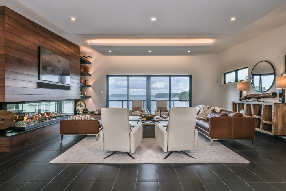 Modern Lake House - Living Room - Modern - Living Room - Other - by ...