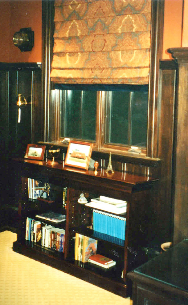 Inspiration for a mid-sized transitional guest carpeted, beige floor and wainscoting bedroom remodel with green walls