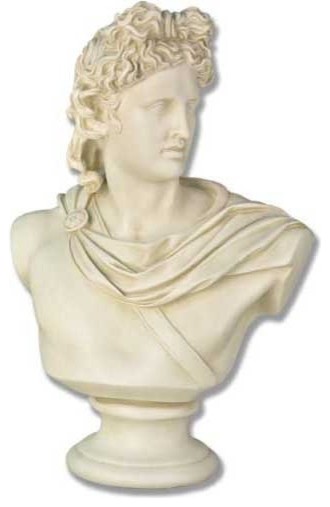 Apollo Bust Medium 22 H, Greek and Roman Busts - Traditional ...