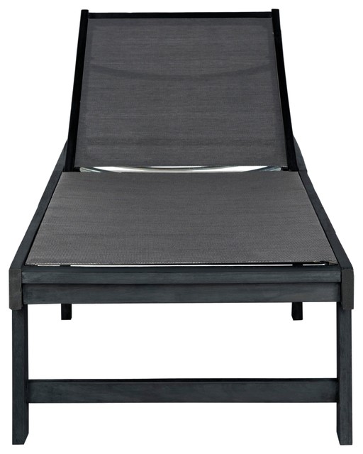 Safavieh Manteca Outdoor Lounge Chair Dark Slate Gray