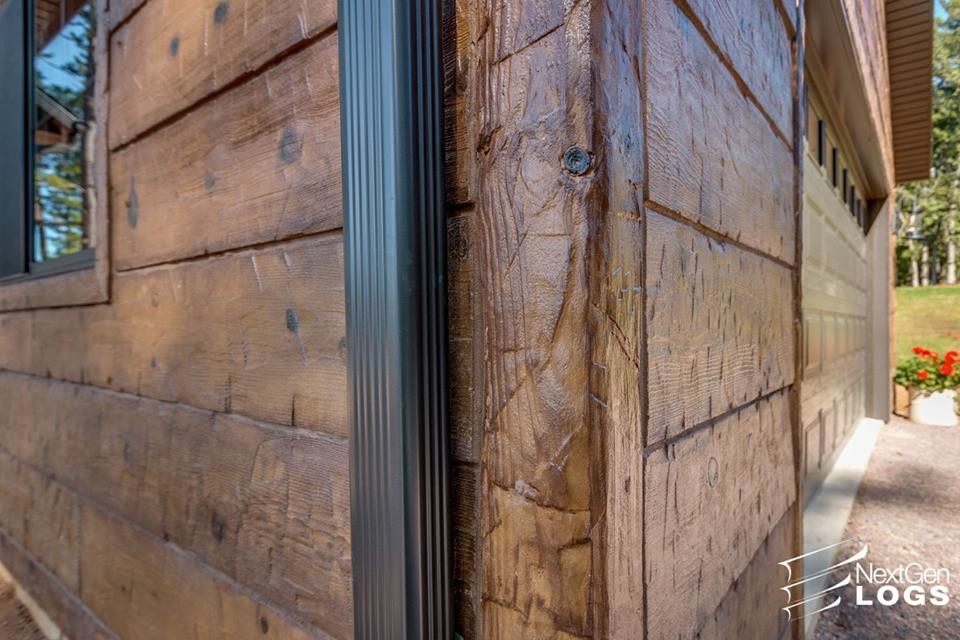 Concrete Log Siding Homes - Rustic - Exterior - Other - by NextGen Logs ...