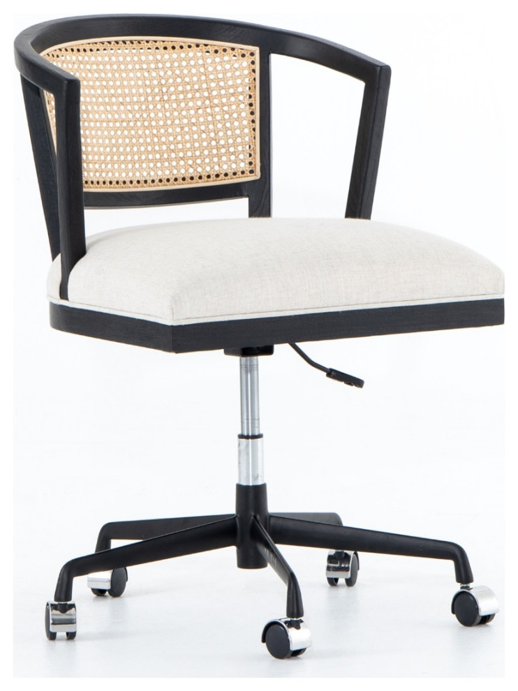 Alexa Woven Cane Back Office Desk Chair