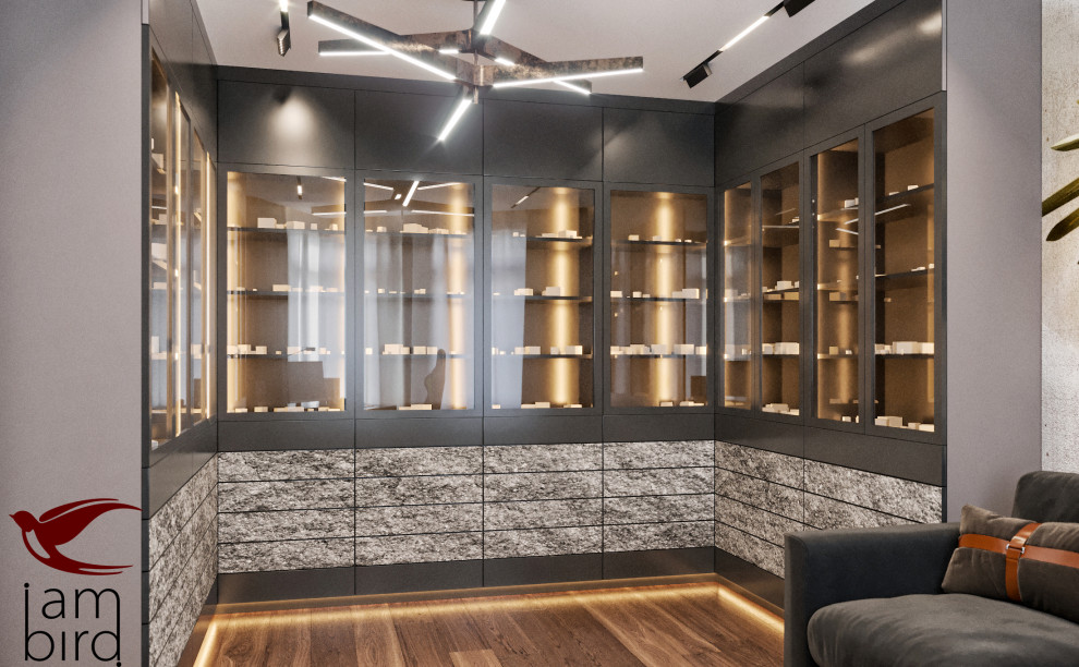 Натуральные оттенки в интерьере квартиры в ЖК "Лефорт" 130 кв.м