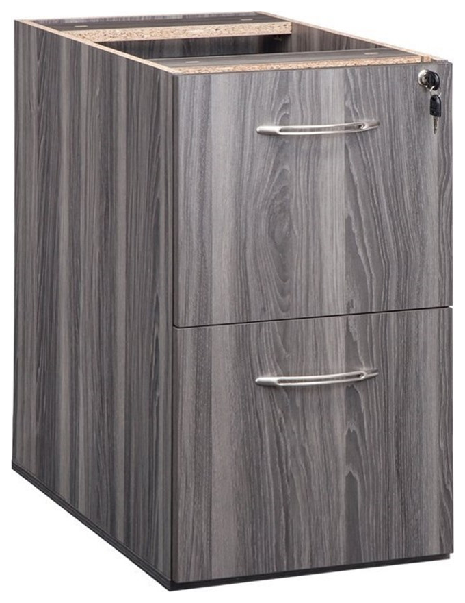 Mayline Aberdeen Series 2 Drawer File in Gray Steel, 20