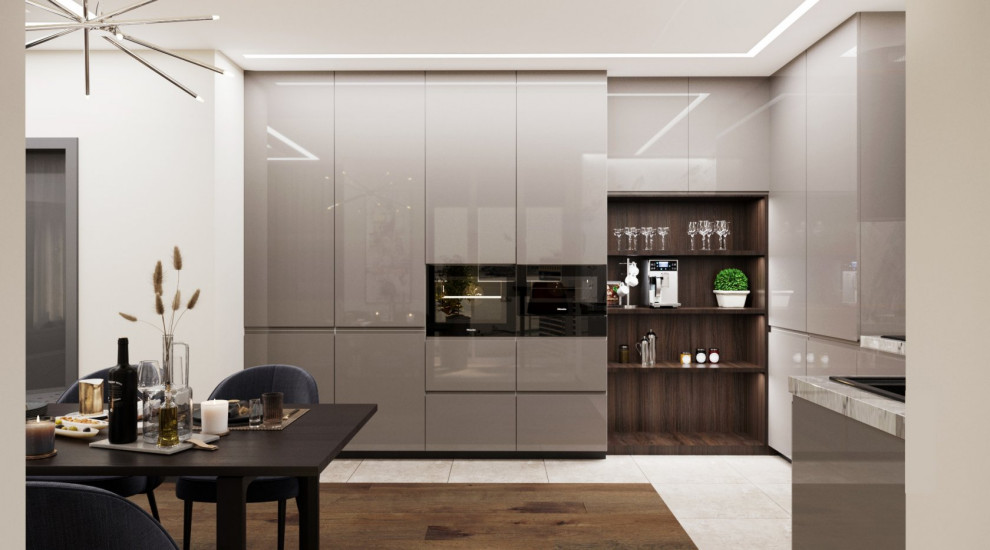 Дизайн кухни-гостиной