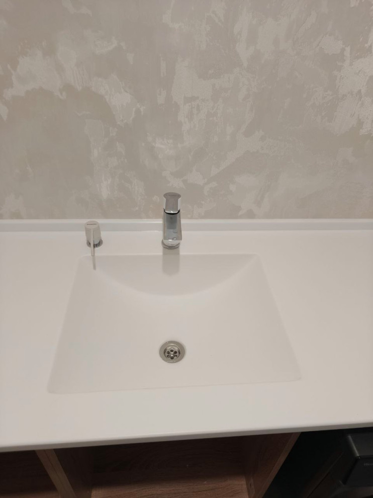 Акриловая столешница и мойка в ванную комнату