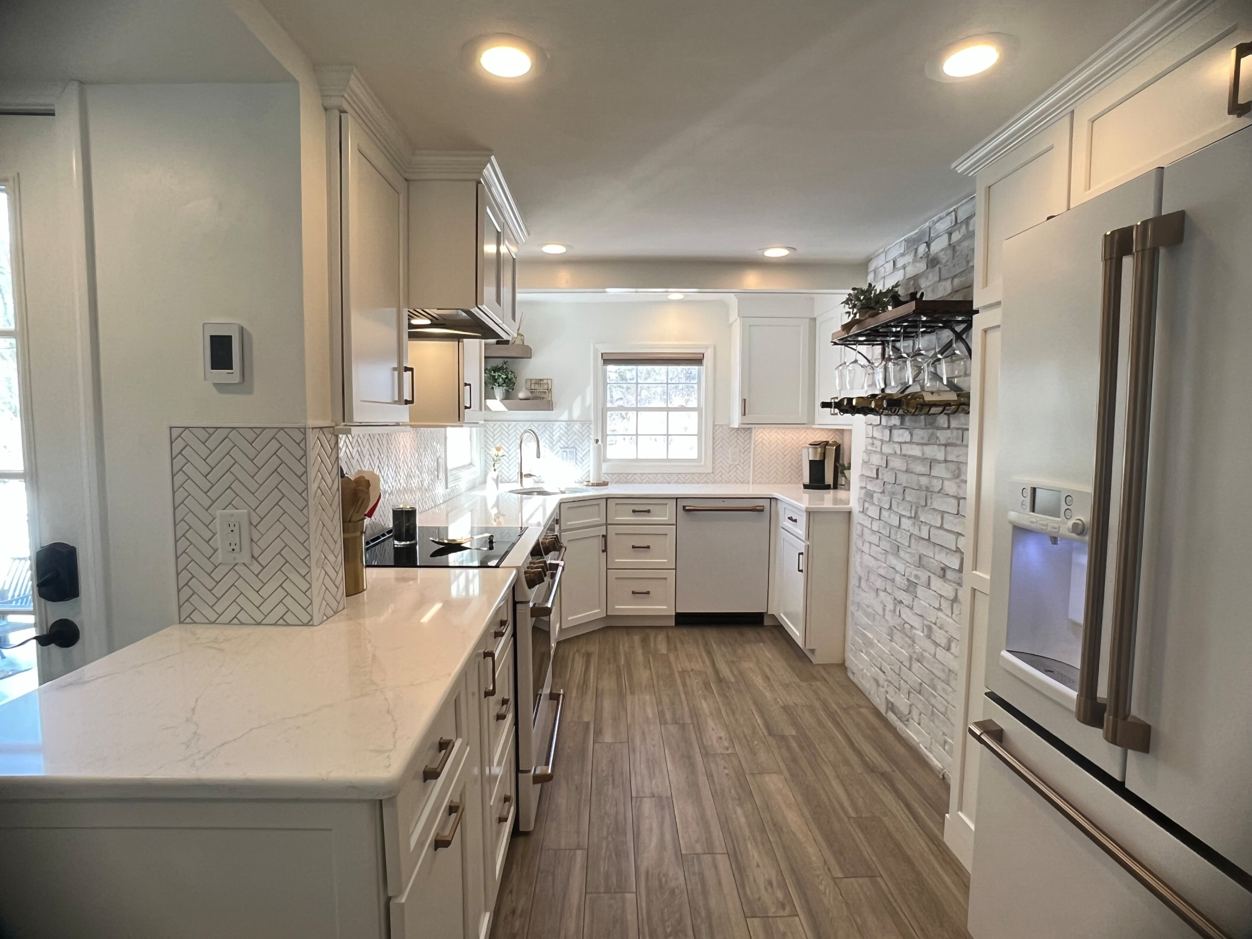 Inspiration for a Contemporary kitchen remodel in Boston