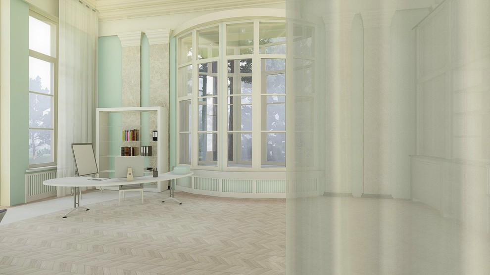 Концепция интерьеров павильона Кролиководство ВДНХ под Школу Новых искусств