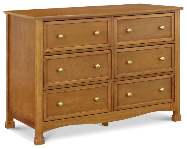 Kalani 6Drawer Double Wide Dresser Traditional Dressers by