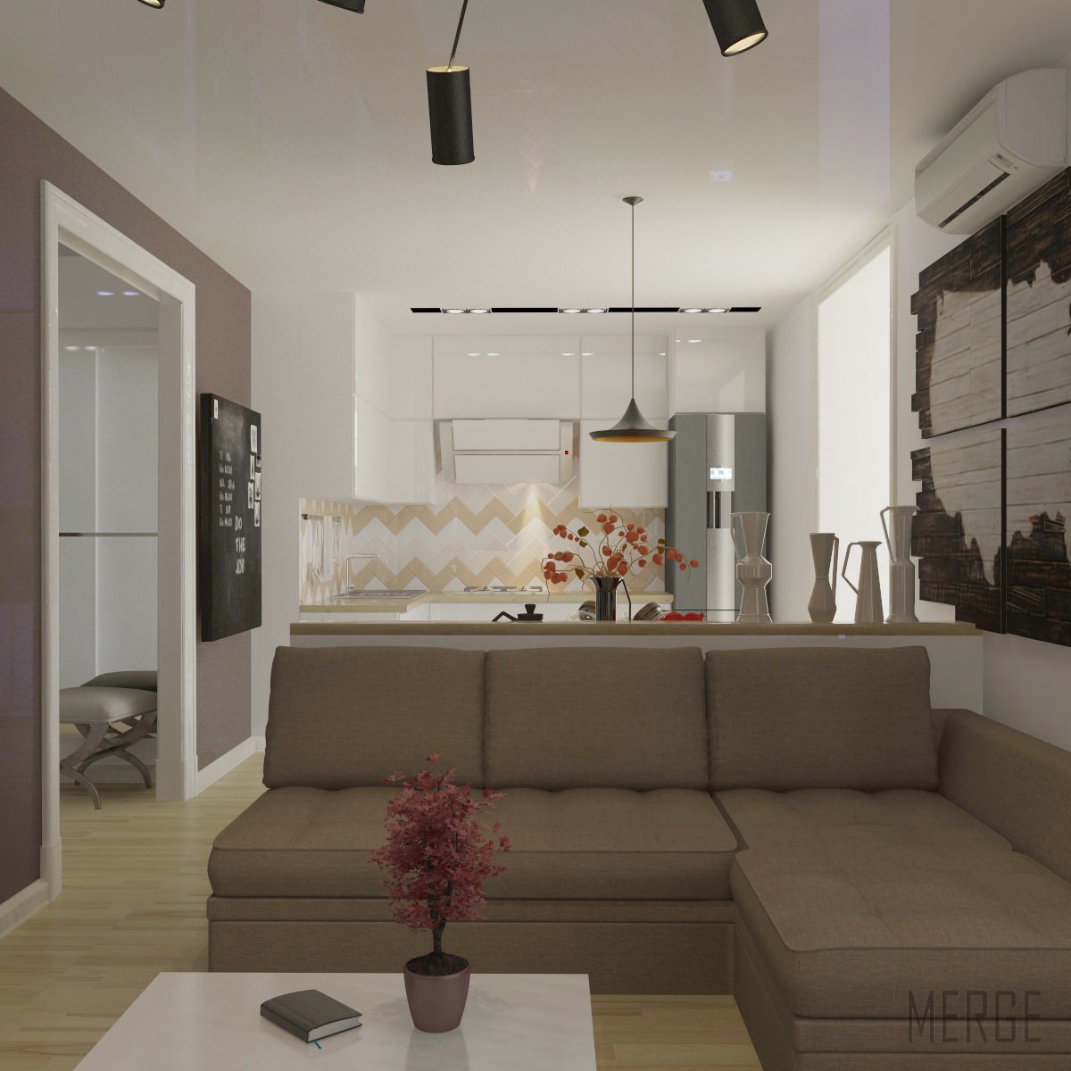 Однокомнатная квартира с элементами Loft. Одесса