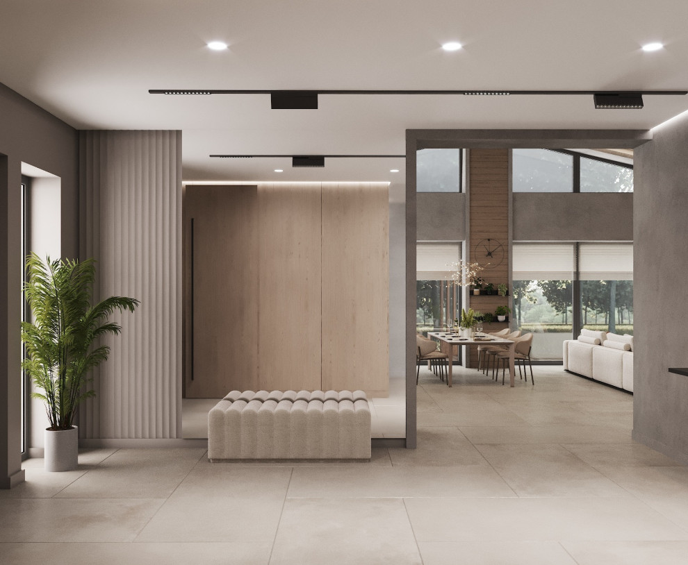 Загородный интерьер -гостиная, холл