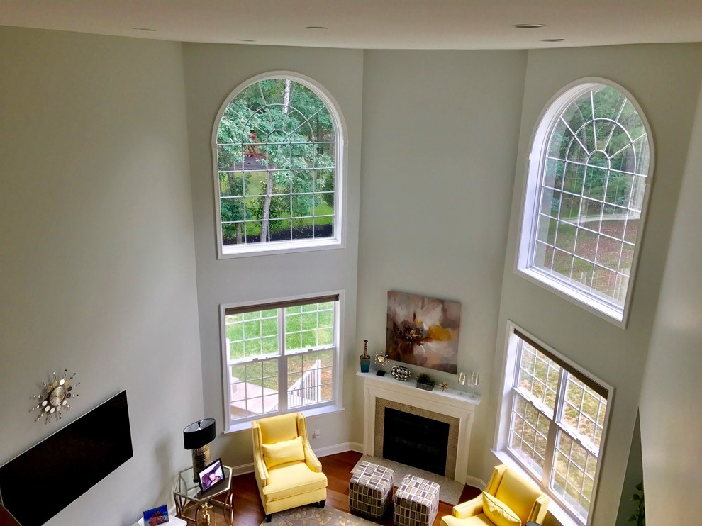 Help for curtain ideas for tall ceiling windows