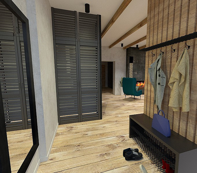 квартира в стиле лофт.