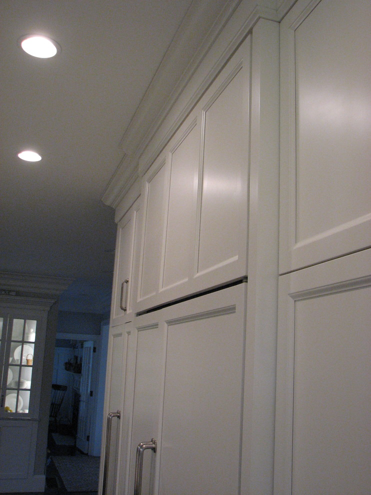 Inspiration for a transitional home design remodel in Boston