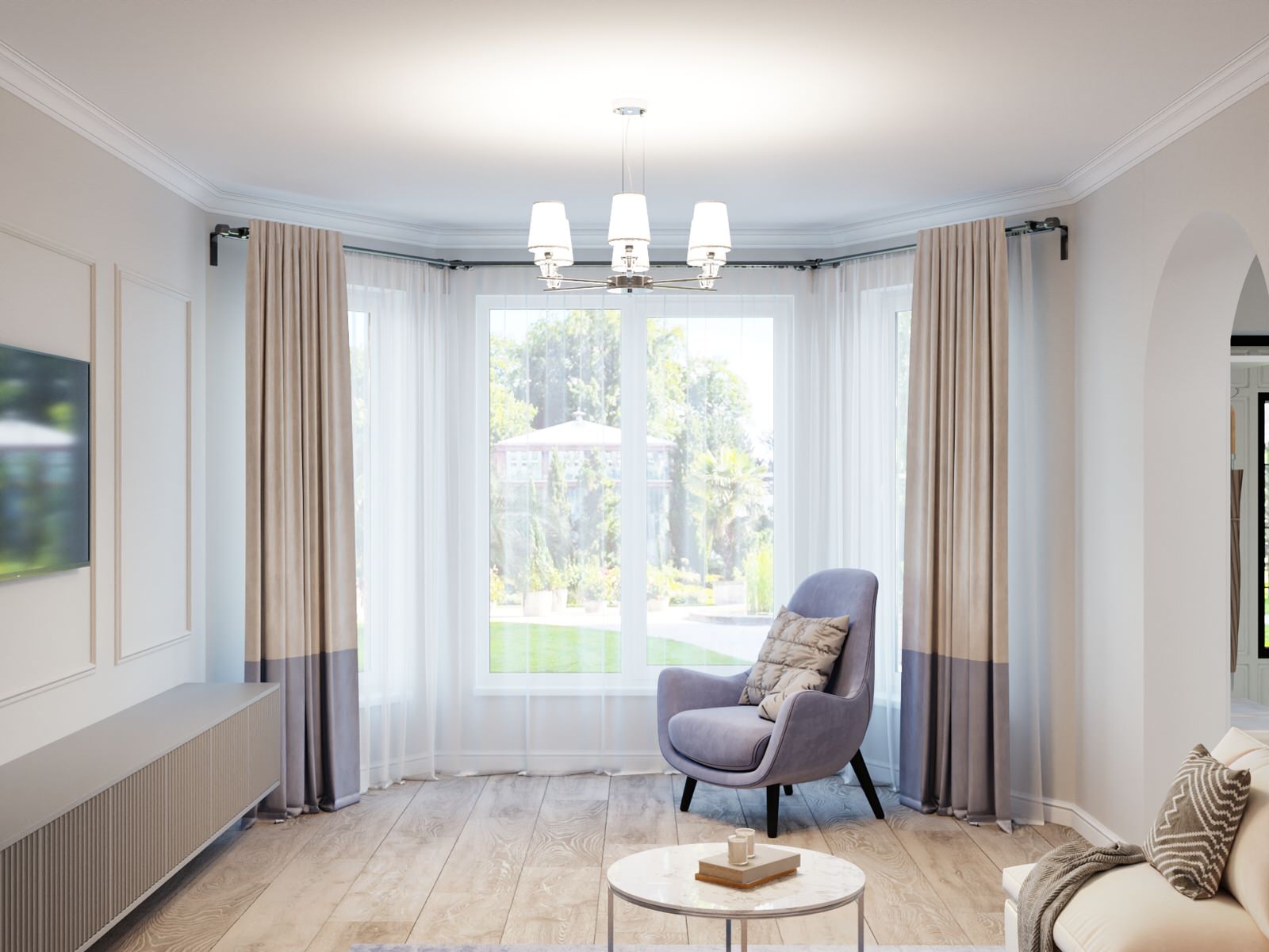 Загородный дом в стиле Неоклассика